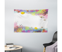 Aquatic Animals Fish Wide Tapestry