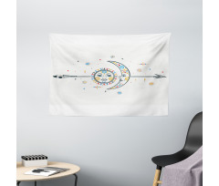 Ornaments Art Wide Tapestry