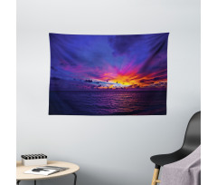 Dream Sunset Magenta Wide Tapestry