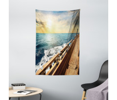 Sailboat Sunset Sea Tapestry