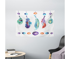 Feather Hippie Wide Tapestry