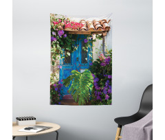 Palm Leaves Scene Tapestry