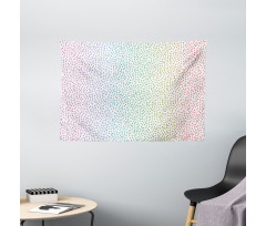 Rainbow Raindrops Wide Tapestry