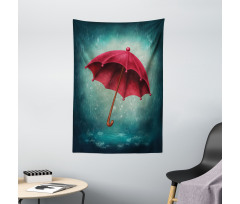 Retro Autumn Umbrella Tapestry
