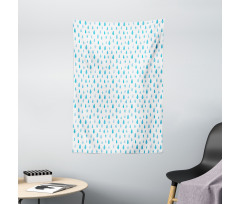 Watercolor Raindrops Tapestry