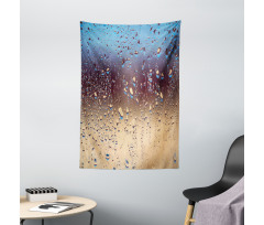 Rainy Day Window Effect Tapestry