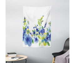 Watercolor Flower Tapestry