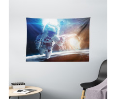 Galaxy Cosmonaut Space Wide Tapestry