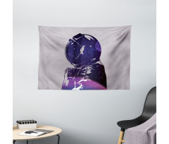 Astronaut Space Outer Wide Tapestry