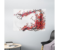 Blossom Cherry Sakura Wide Tapestry