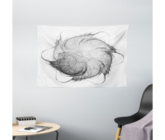 Futuristic Forms Image Wide Tapestry