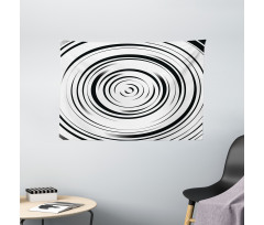 Hypnotic Lines Wide Tapestry