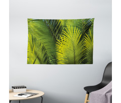 Tropical Foliage Leaf Wide Tapestry