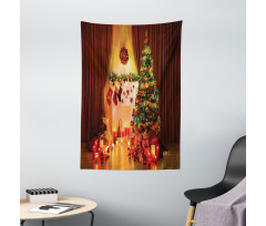 Tree Festive Presents Tapestry