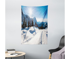 Mountain Pine Trees Tapestry