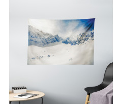 Nature Mountain Snowy Wide Tapestry