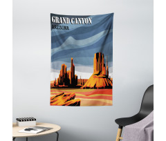 Cartoon Grand Canyon Tapestry