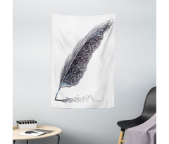 Antique Feather Pen Art Tapestry