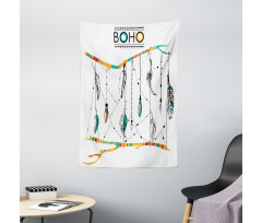 Retro Feathers Tapestry