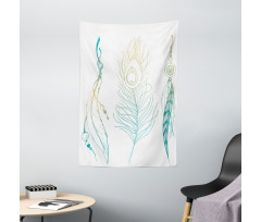 Feather Peacock Vintage Tapestry