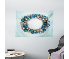 New Years Ornament Wide Tapestry