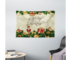 Noel Ribbons Wide Tapestry