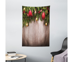 Wooden Rustic Xmas Tapestry