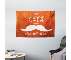 Keep Calm Humor Words Wide Tapestry