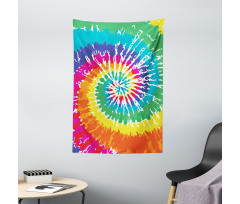 Rainbow Tie Dye Effect Tapestry