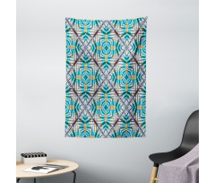 Tie Dye Effect Flower Tapestry