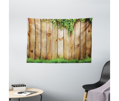 Wooden Garden Fence Wide Tapestry