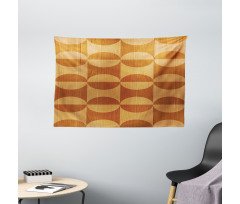 Abstract Oak Planks Wide Tapestry