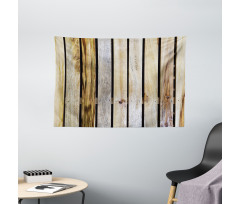 Country Timber Fence Wide Tapestry