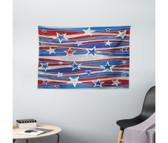 Abstract USA Flag Wide Tapestry