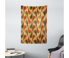 Tiling Wavy Shapes Tapestry