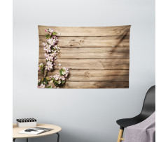 Blooming Orchard Spring Wide Tapestry