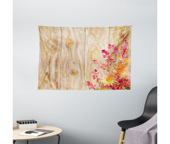 Spring Florals Daisies Wide Tapestry