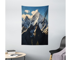 View of Alps Mountain Tapestry