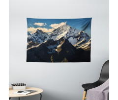 View of Alps Mountain Wide Tapestry