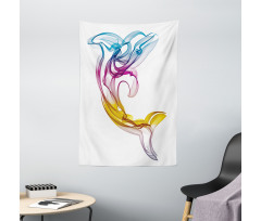 Aquatic Dolphin Tapestry