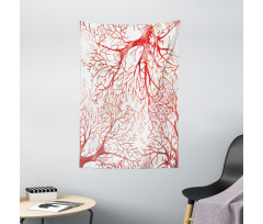 Watercolor Branchs Fall Tapestry