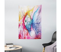 Watercolor Abstract Art Tapestry