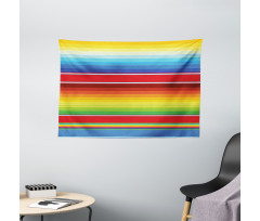Mexican Pattern Wide Tapestry
