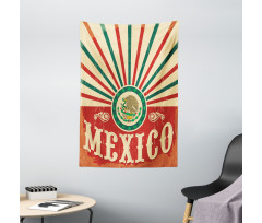 Vintage Poster Effect Tapestry