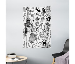 Dancing Skeletons Tapestry