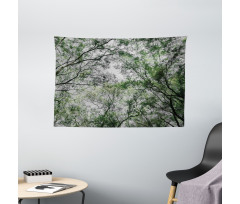 Spring Season Jungle Wide Tapestry