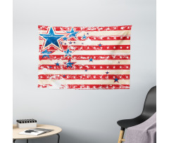 Star and Stripes Wide Tapestry