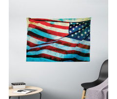 Wind Flagpole Wide Tapestry