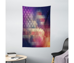Cloudy Night USA Tapestry