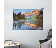 Canadian Mountains Wide Tapestry